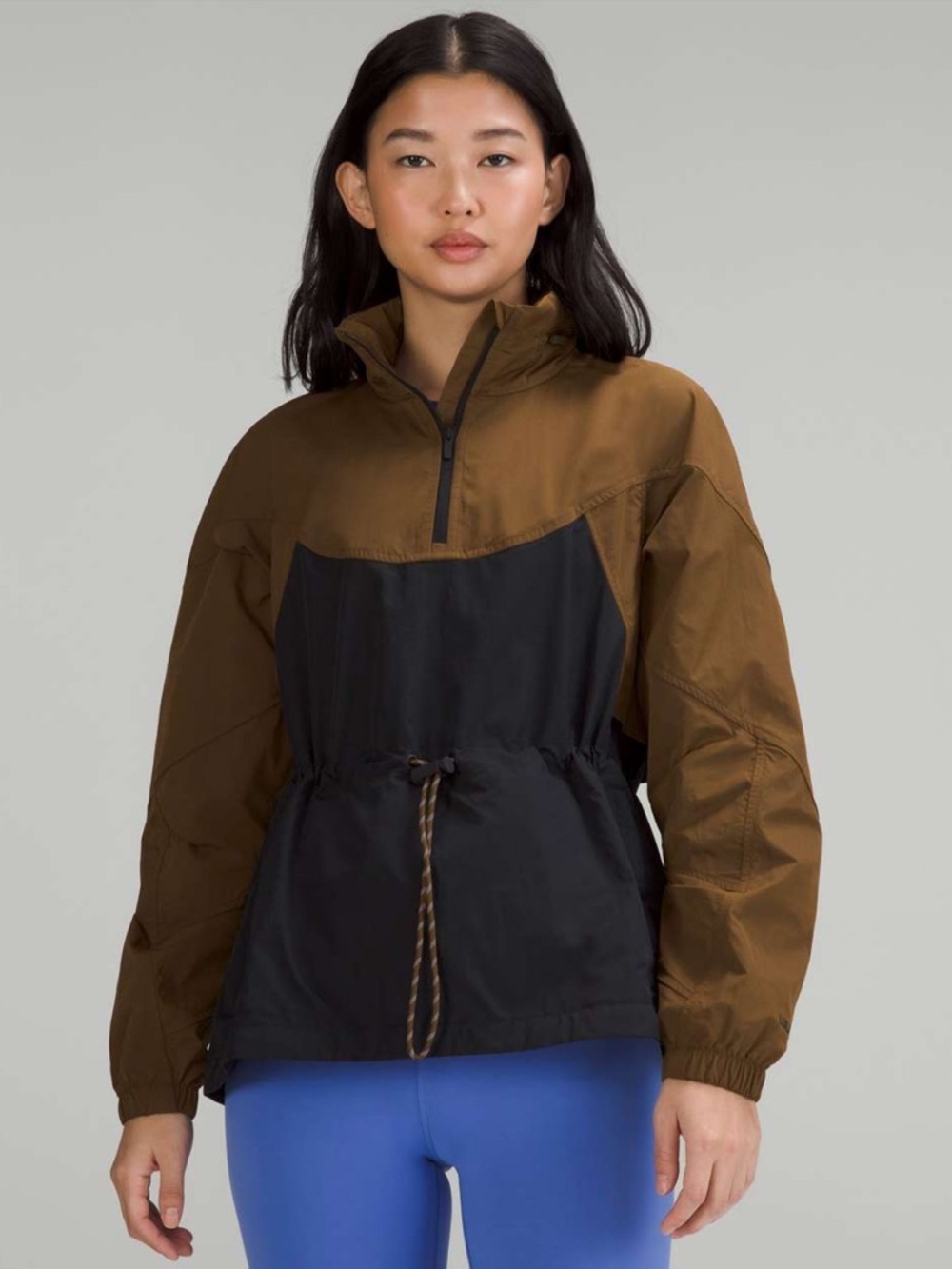 Lululemon Evergreen Anorak jacket two-toned Deep Artifact and Black size 6